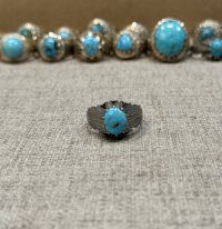 انگشتر فیروزه مردانه (کد35)