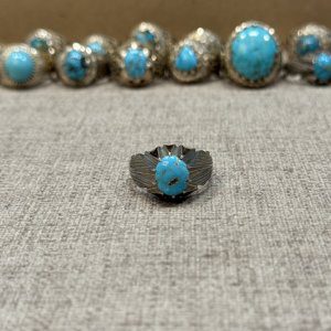 انگشتر فیروزه مردانه (کد35)