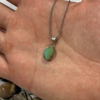 گردنبند اسپرت نقره بافیروزه(کد79)